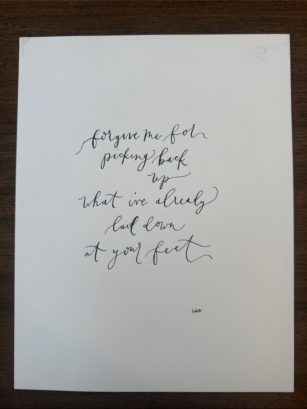 Handlettered Script Painting - Christian Religious Art